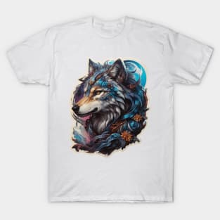 Beautiful Wolf Art T-Shirt